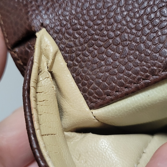 CHANEL 1990 Brown Caviar Leather/ Gold Hardware Briefcase - Picture 13 of 16